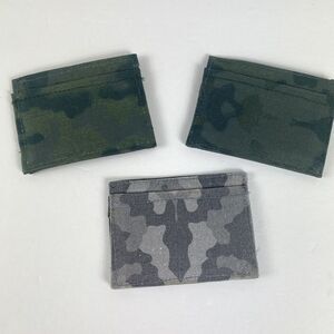 3 Pc Mens Camo Slim Wallet To The Market Cotton Tactical Money Card Holder New